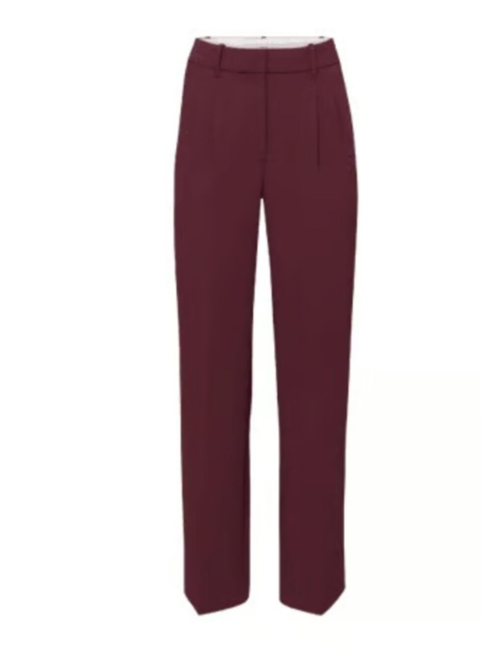 Aritzia Babaton Wide-Leg Effortless Pants Burgundy Maroon Size 8
